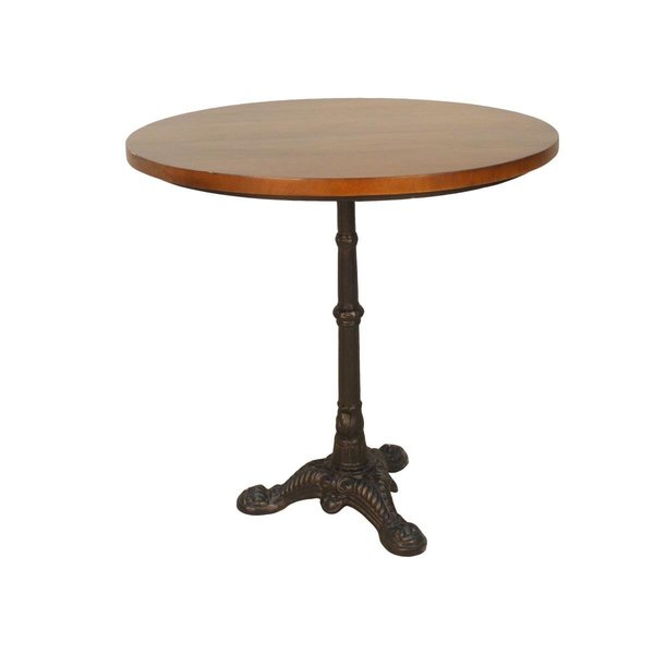 Carolina Chair & Table Carolina Chair & Table CF3030CHETBK Velio Bistro Table; Chestnut & Black CF3030CHETBK